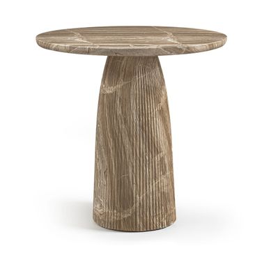 Venosa Concrete Indoor and Outdoor Bar Table In Beige