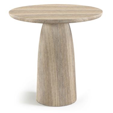 Venosa Concrete Indoor and Outdoor Bar Table In Travertine