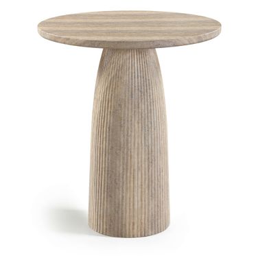 Venosa Concrete Indoor and Outdoor Bar Table In Travertine