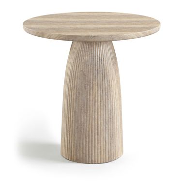 Venosa Concrete Indoor and Outdoor Counter Height Table In Travertine