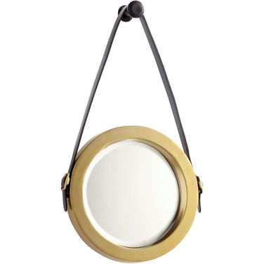 Venster Antique Brass Round Mirror