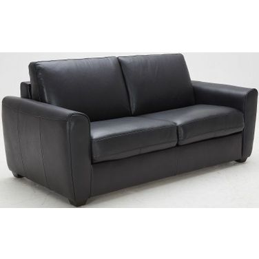 Ventura Black Leather Sofa Bed
