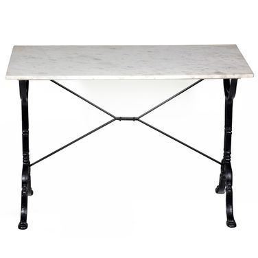 Vera Marble Top Bar Table In White and Black