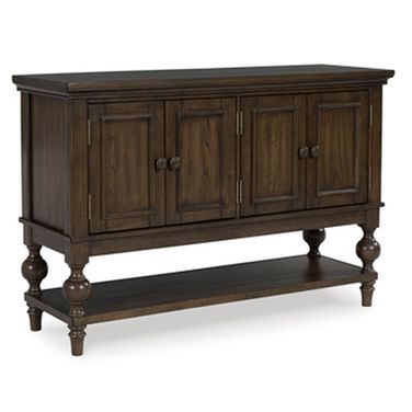 Veramond Dining Server In Dark Brown
