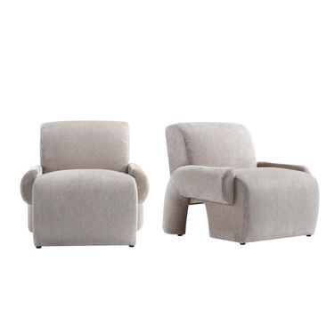 Verandah Accent Chair Set of 2 In Beige
