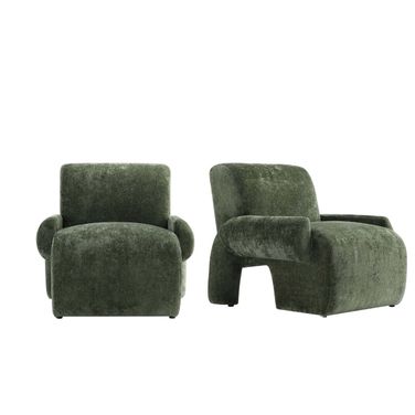 Verandah Accent Chair Set of 2 In Olive Green