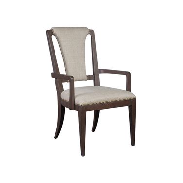 Verbatim Verbatim Upholstered Arm Chair In Dark Brown