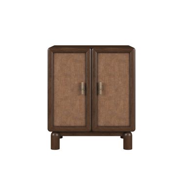 Verge Door Nightstand In Brown and Walnut