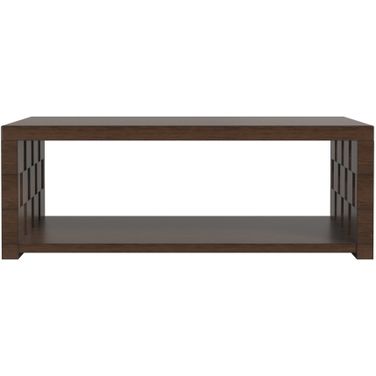 Verge Rectangular Cocktail Table In Brown and Bronze