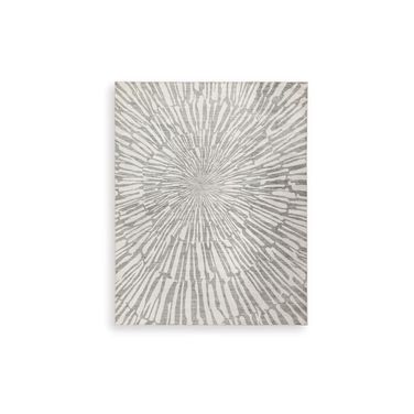 Verland Washable Large Rug In Gray and White