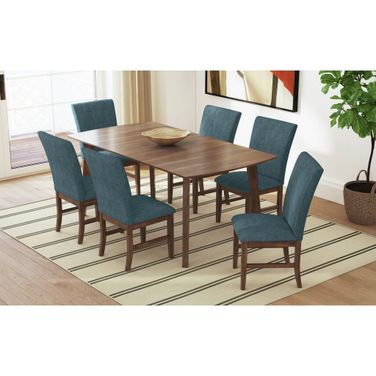 Veronica Rectangular Dining Room Set In Walnut
