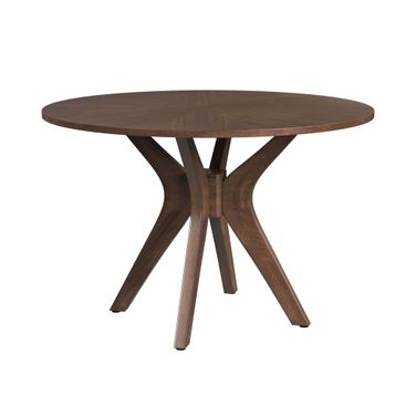 Veronica Round Dining Table In Walnut