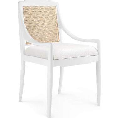 Veronika Armchair Set of 2 In Eggshell White