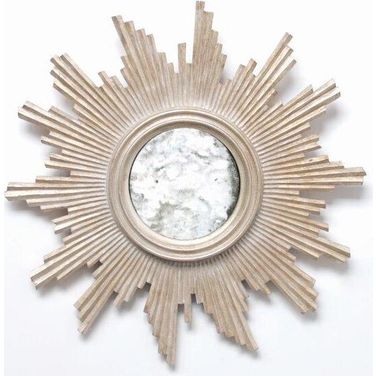 Versailles Champagne Silver Leaf Handcarved Mirror