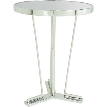 Verti Polished Stainless Steel End Table