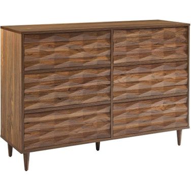 Vespera 6 Drawer Dresser In Walnut