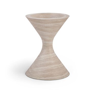Vessa Concrete Planter In Travertine