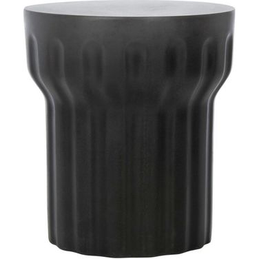 Vesta Dark Grey Concrete Accent Table