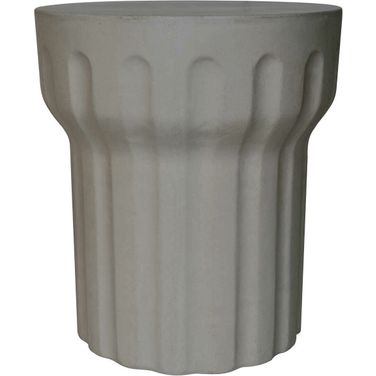 Vesta Ivory Concrete Accent Table