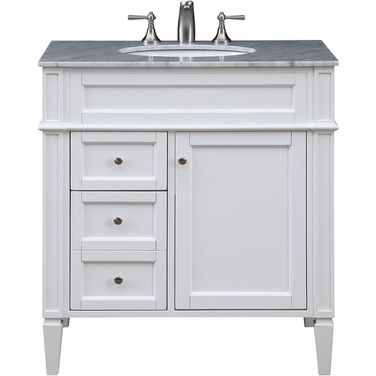 Park Ave 32" White Single Vanity Set