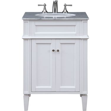 Park Ave 24" White Single Vanity Set