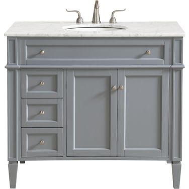 Park Avenue 40" Grey Single Vanity Set
