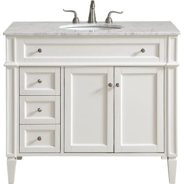 Park Avenue 40" White Single Vanity Set
