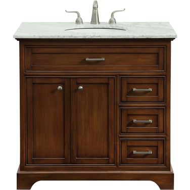 Americana 36" Teak Single Vanity Set