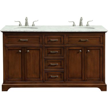Americana 60" Teak Double Vanity Set