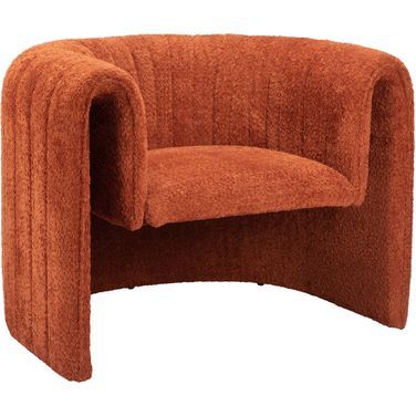 Viana Accent Chair In Burnt Orange
