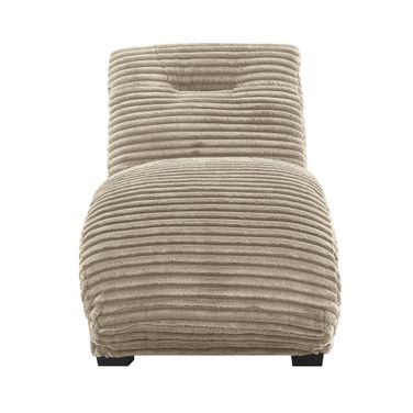 Victoria Chaise In Black and Taupe