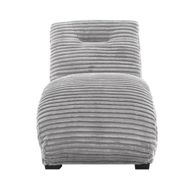 Victoria Chaise In Silver and Black