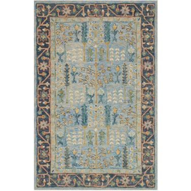 Victoria Lt Blue/Dk Blue 5' x 7'6" Rug