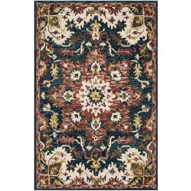 Victoria Teal/Raspberry 7'9" x 9'9" Rug