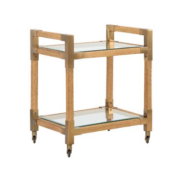 Vieux Carre Bar Cart In Brown