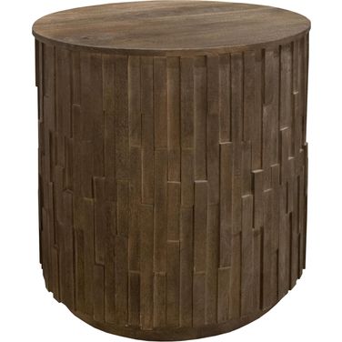 Viewpoint Round Side Table In Wildwood