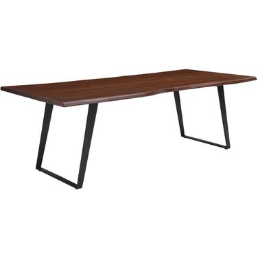 Viggo Black Walnut 96 Inch Live Edge Acacia Wood Dining Table