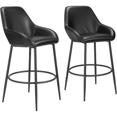 Vila Barstool Set of 2 In Black