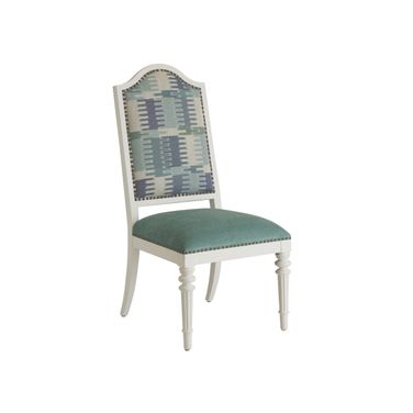 Villa Blanca Corsica Upholstered Side Chair In Green