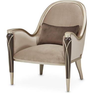 Villa Cherie Accent Chair In Porcini/Hazelnut