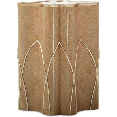 Villa Cherie Chairside Table In Caramel