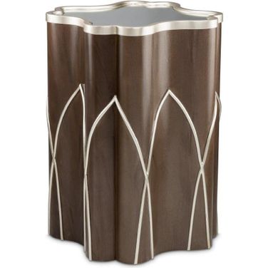 Villa Cherie Chairside Table In Hazelnut