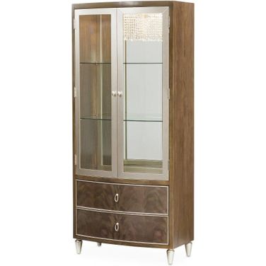 Villa Cherie Display Cabinet In Hazelnut