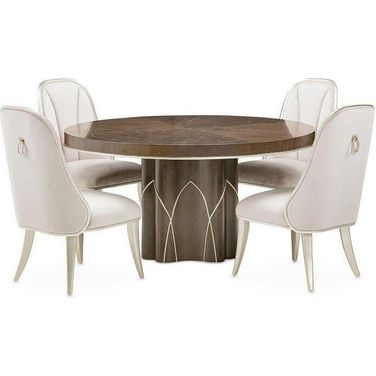 Villa Cherie Hazelnut Round Dining Room Set