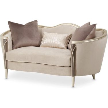 Villa Cherie Loveseat In Porcini/Hazelnut