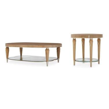 Villa Cherie Occasional Table Set In Caramel