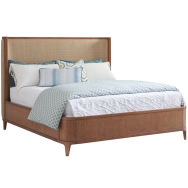 Palm Desert Villa Park Upholstered Bed California King In Sonoran