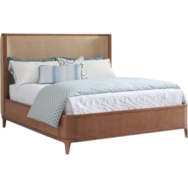Palm Desert Villa Park Upholstered Bed Queen In Sonoran