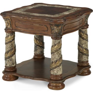 Villa Valencia End Table In Chestnut