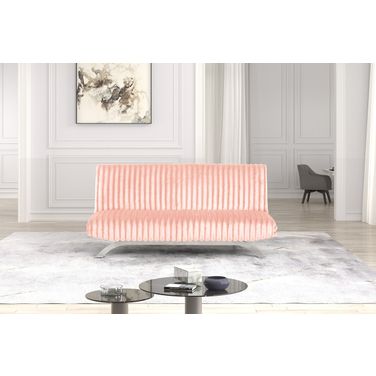 Villeneuve Futon Sofa Bed In Pink
